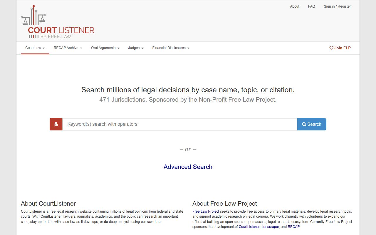 Orange County court dockets CourtListener federal docket resource