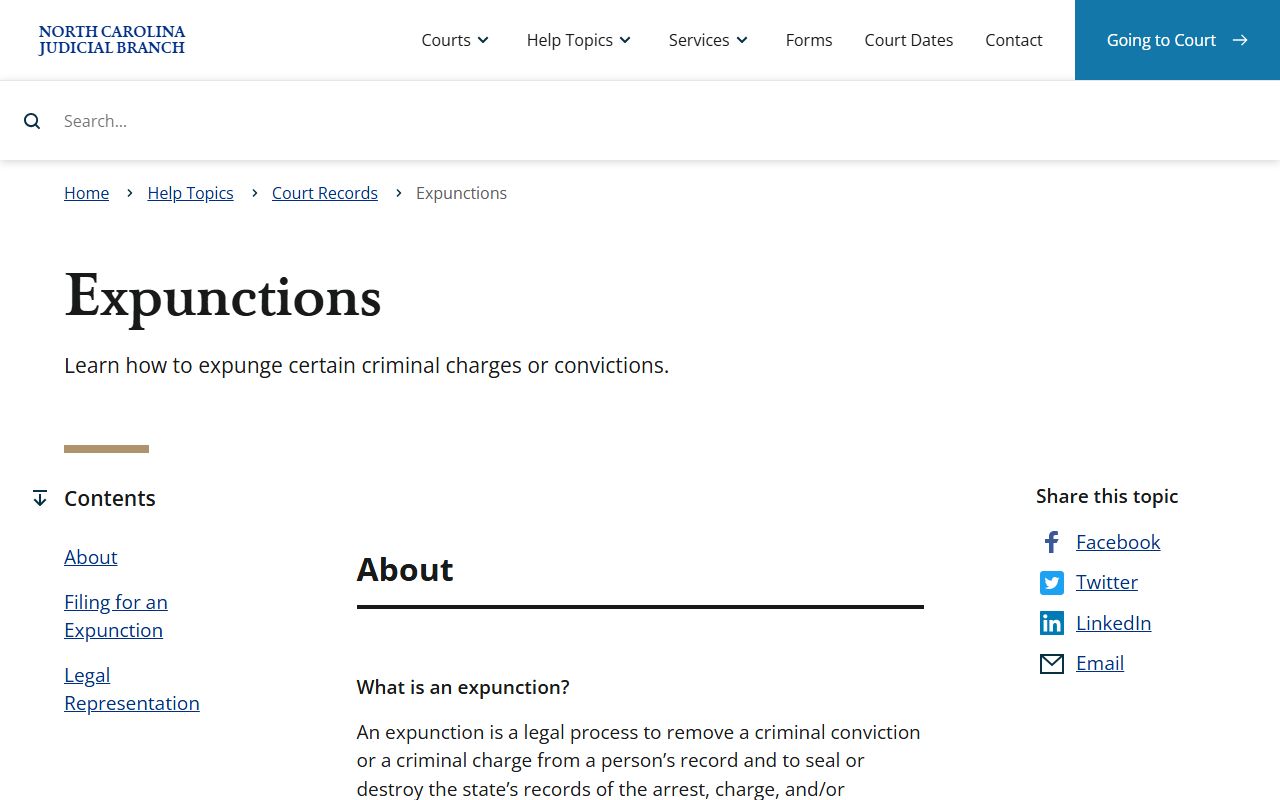 Orange County criminal court records expunction topic